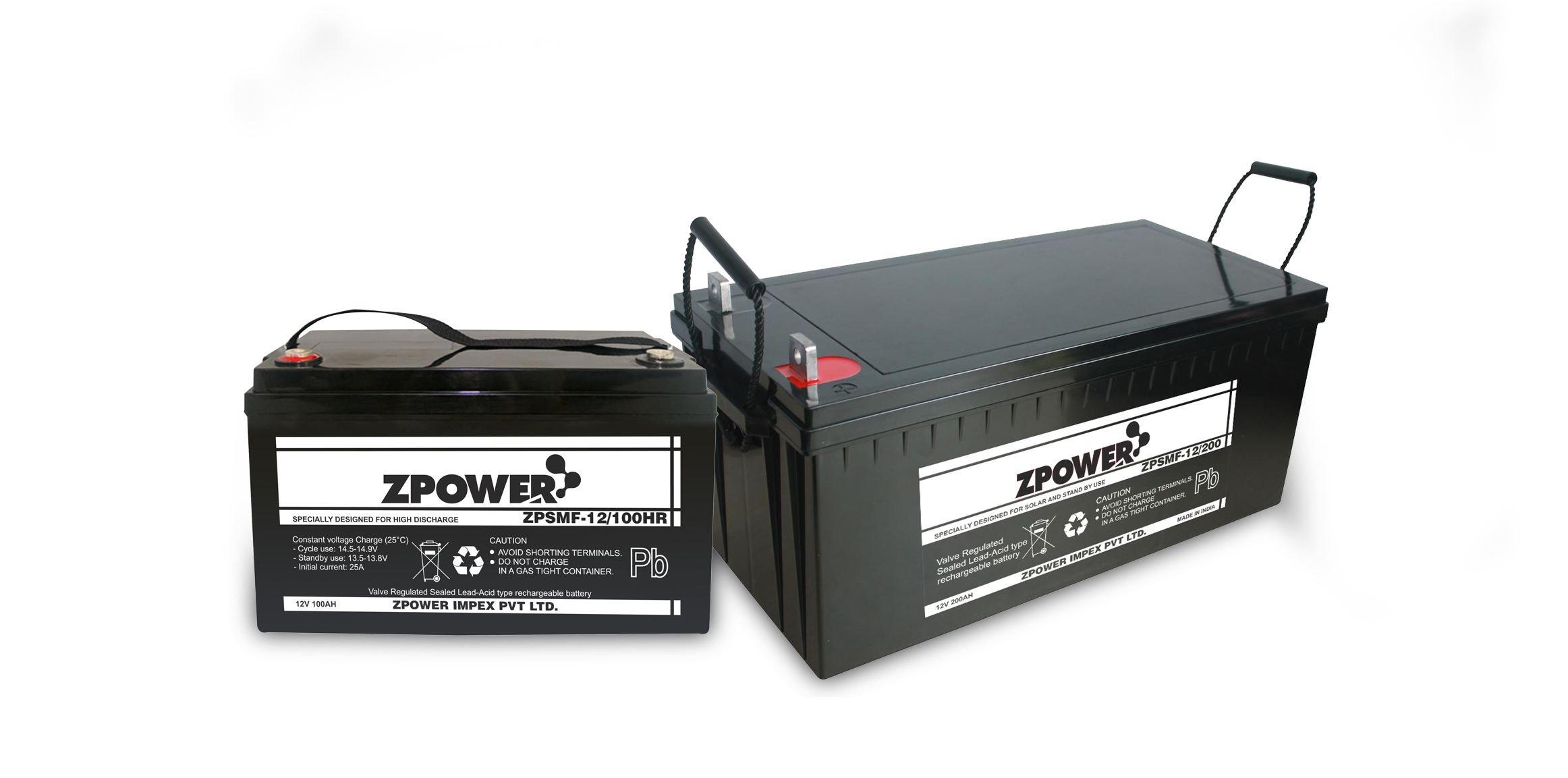 ZPower Impex ZPower AGM VRLA Batteries 太阳能储能系统产品参数表 易恩孚储能系统名录